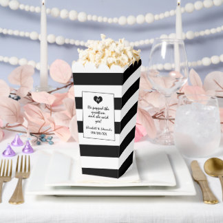 Ballotins Mariage noir et blanc moderne