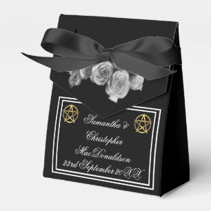 Ballotins Mariage noir pentacle Wiccan