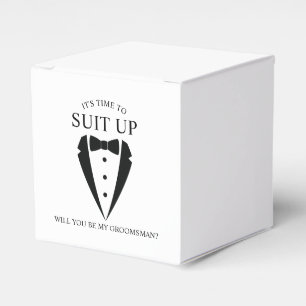 Ballotins Mariage noir Tuxedo Suit Groomsman Proposition