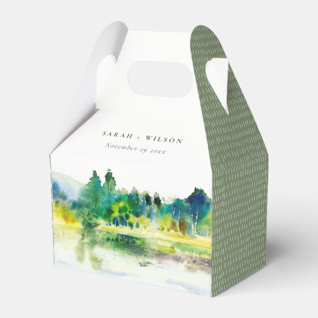 Ballotins Mariage paysager Chic Campagne Mountain River (Verso)