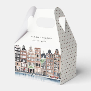 Ballotins Mariage paysager du canal néerlandais d'Amsterdam