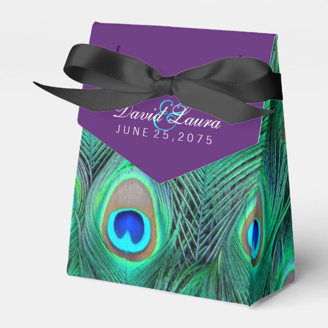 Ballotins Mariage Peacock Plum Purple (Verso)