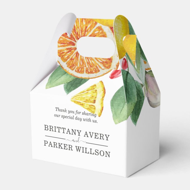 Ballotins Mariage personnalisé Citrus Faveur (Verso)