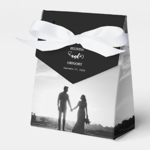 Ballotins Mariage photo moderne en noir et blanc