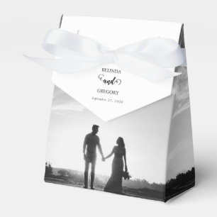Ballotins Mariage photo moderne en noir et blanc