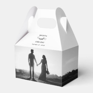 Ballotins Mariage photo moderne en noir et blanc