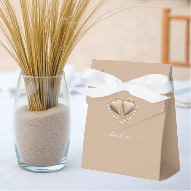 Ballotins Mariage plage Coeurs de sable (Beach Wedding Sand Hearts Favor Boxes )