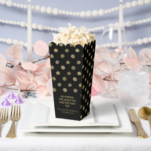 Ballotins Mariage Pois moderne Black & Gold