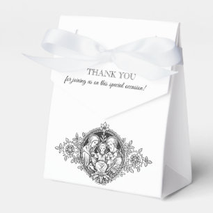 Ballotins Mariage religieux noir et blanc