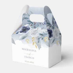 Ballotins mariage rose bleu aquarelle