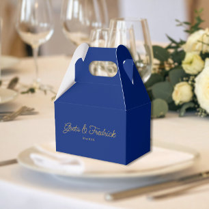 Ballotins Mariage Royal Bleu et Or Intemporel