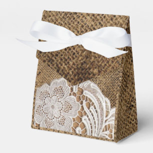 Ballotins mariage rustique pays burlap lace mariage