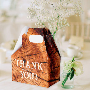 Ballotins Mariage rustique Vintage Bois tranche personnalisé