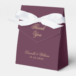 Ballotins Mariage Simple Couleur de Vin Remerciements Callig