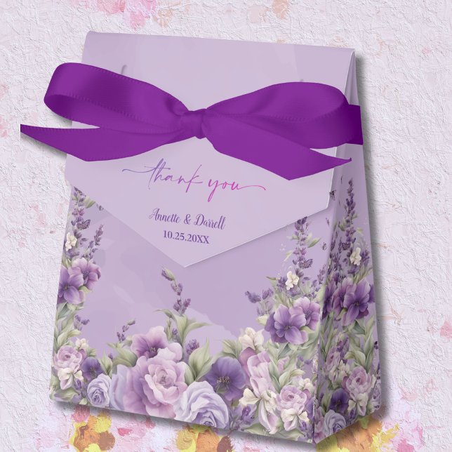 Ballotins Mariage vintage de la lavande à papillon botanique (Créateur téléchargé)