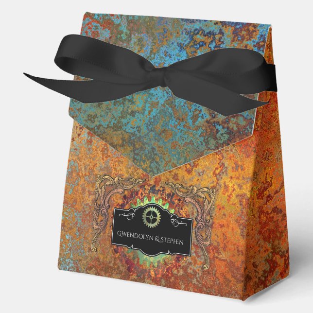 Ballotins Mariage Vintage Steampunk Personnalisé (Recto)