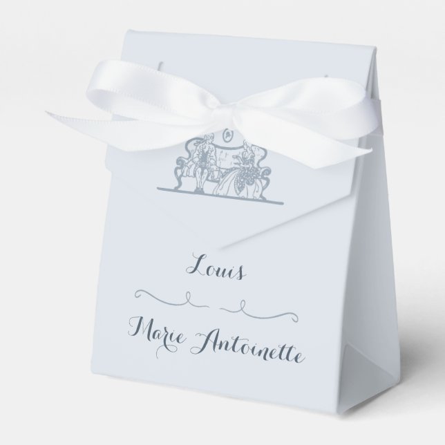 Ballotins Marie Antoinette Mariage Rococo Dusty Blue (Verso)