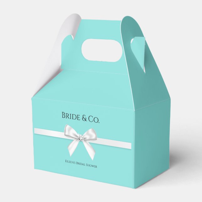 Ballotins Mariée & Co. Baby & Co. Turquoise & Invitation Tur (Verso)