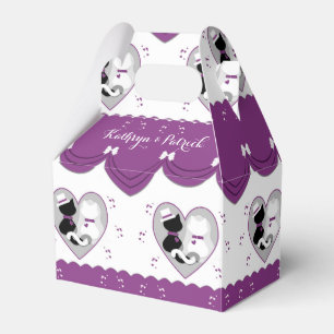 Ballotins Mariée de chat mignonne et mariage de chambre boît