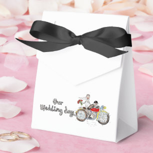 Ballotins Mariés à moto pour mariage