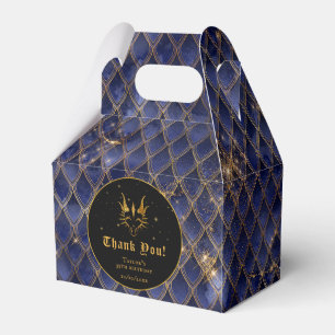 Ballotins Marine Blue Dragon Scales Or Anniversaire Merci