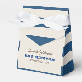 Ballotins Marine Blue & Silver Bar Mitzvah Ballotin