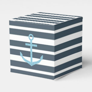 Ballotins Marine et rayures blanches