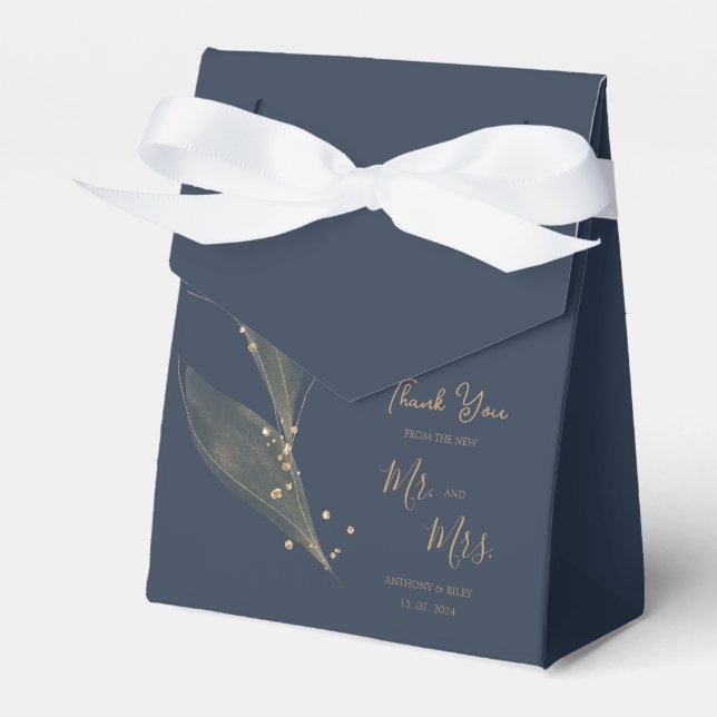 Ballotins Marine royale mariage bleu merci (Verso)
