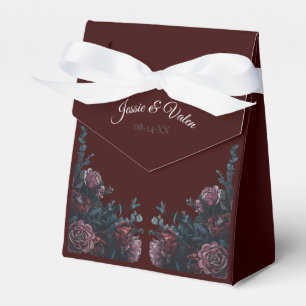 Ballotins Maroon foncé Mauve Gothique Mariage élégant