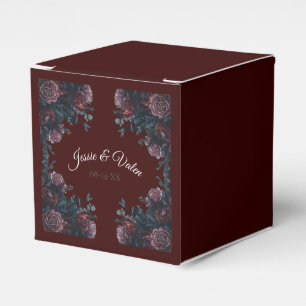 Ballotins Maroon foncé Mauve Gothique Mariage élégant