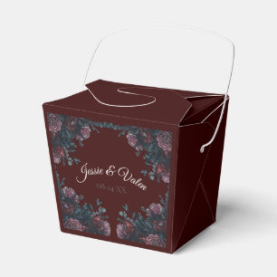 Ballotins Maroon foncé Mauve Gothique Mariage élégant