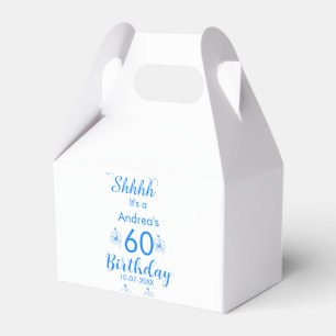 Ballotins Mauve blanche bleu shhh nom floral 60e anniversair