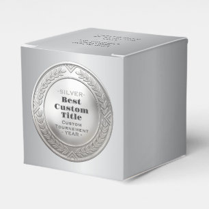 Ballotins Médaille d'argent réaliste 3D personnalisable et m