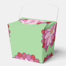 Médaillon asiatique rose pastel Floral