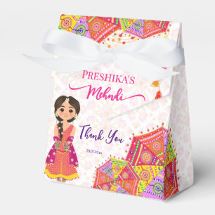 Ballotins Mehndi mignon parapluie de mariée indienne merci