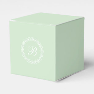 Ballotins Menthe verte avec couronne de laurier blanc avec M