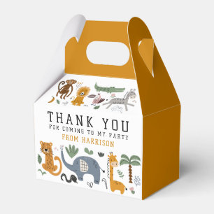 Ballotins Merci Anniversaire Deux Animaux Safari Sauvages En