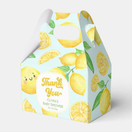 Ballotins Merci Baby shower citron