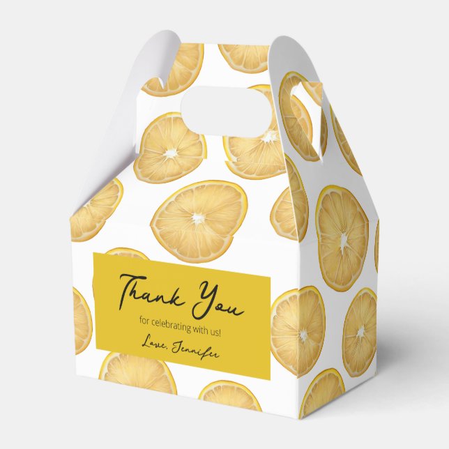 Ballotins Merci d'anniversaire (citron) (Arrière)