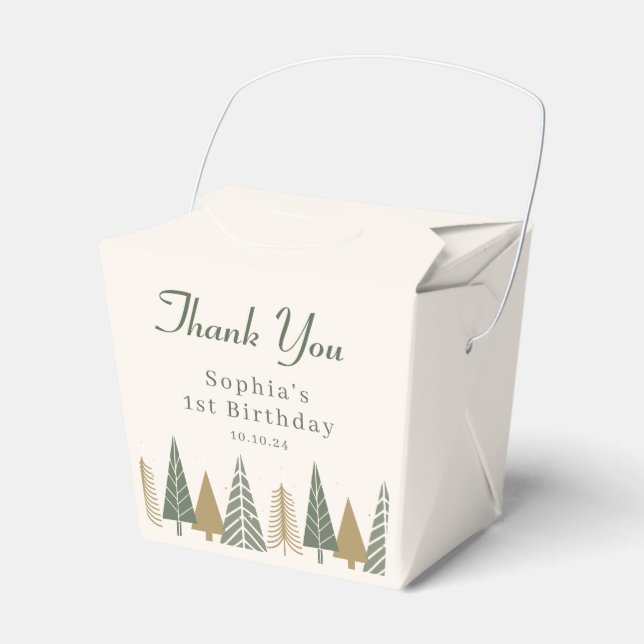 Ballotins Merci d'anniversaire d'hiver (Verso)