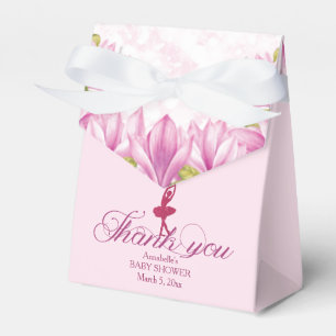 Ballotins Merci d'anniversaire rose Ballerina