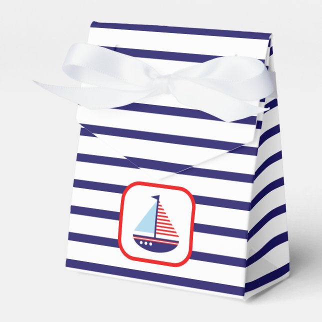 Ballotins Merci de Baby shower nautique (Verso)