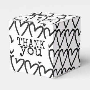 Ballotins Merci de machine à écrire Motif de coeur Mariage