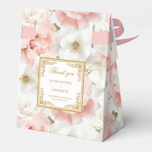 Ballotins Merci de Mariage d'or blanc rustique