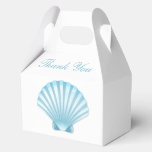 Ballotins Merci de mariage Shell Blue Nautical Beach