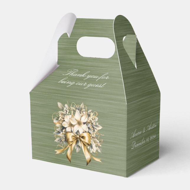 Ballotins Merci d'être notre mariage de Noël invité (Verso)