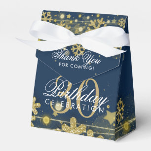 Ballotins Merci d'hiver Blue Winter 30th Birthday Navy