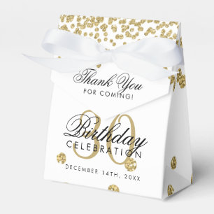 Ballotins Merci d'or 30e anniversaire Confetti White