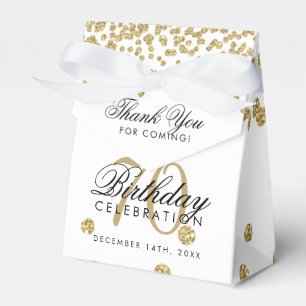 Ballotins Merci d'or 70e anniversaire Confetti