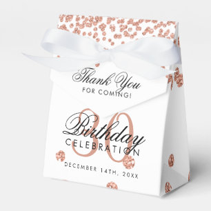 Ballotins Merci d'or Rose blanc Confetti, 30e anniversaire